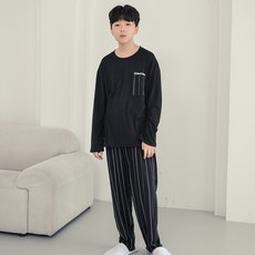 CocoDream 青少年款自由風格休閒長袖睡衣上下套裝