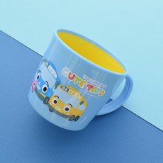 릴팡 타요 더블컬러 핸들컵, 혼합색상, 1개