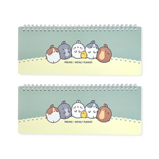 Dong-A Pms Molangi 每週計劃書 vol.1 2p, 單一顏色