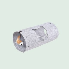 DAYSOY 貓咪分塊拼圖隧道 單層, 1個, 灰色