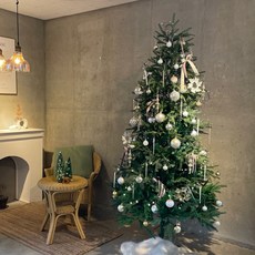 모리앤 크리스마스 전나무 대형 장식풀세트 + 지네전구 400구, 럭셔리골드