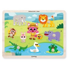 碰碰狐手抓板拼圖 動物, 8件, 1個