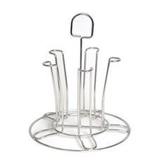 CleanArt Plus 裝飾圓杯架, 銀, 2個
