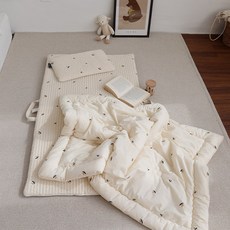 asomn 100支棉分離式午睡被+頸枕+薄墊組, 杏花款