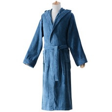 Minsung Company連帽沐浴浴袍 XL, 1個, 藍色