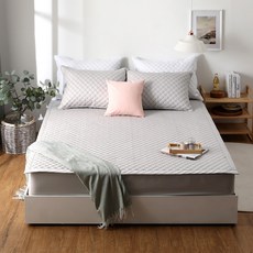 AINIX 純棉絎縫雙面床墊, 灰色