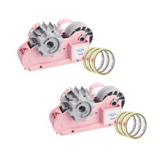 MoTEX 膠帶台 3號 2入+膠帶 6入, 淺粉色, 1套