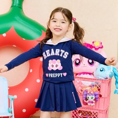 emotioncastle Premiere Farm女童款Catch Tiny Ping Hachoo Preppy泳衣套裝