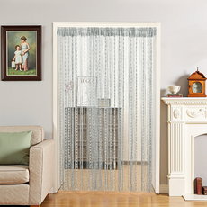 엑스터 포인트 실커튼 공간분리 봉집형 가림막 커튼, 그레이