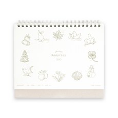 DASH&DOT 季節回憶桌曆, 混合色, 1個