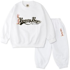 VENHIT 青少年款Looney Tunes棉質雙面布大學T運動長褲組 WBRTOT2010F