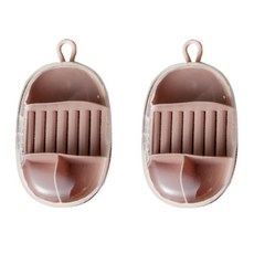 에그 악세사리 보관함, 2개, 핑크