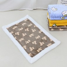 데이소이 고양이 푹신 보들 담요 매트, 01 곰돌이, 1개