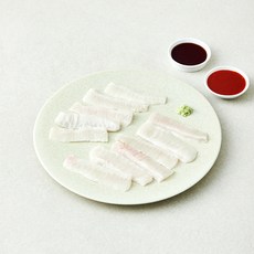 노량진수산시장 중매인 90번 대광어 지느러미 회 (냉장), 1개, 100g