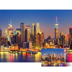EDUCA 曼哈頓夜視拼圖拼圖, 1500件, 混合顏色