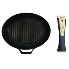 RARO IH感應陶瓷塗層圓形烤盤+可拆式手柄, 24 x 20 厘米, 1套