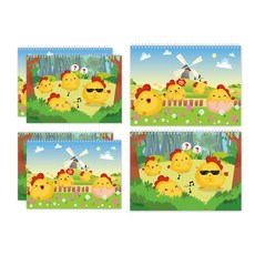 全能雞速寫本 2 x 3p 套組, 345 x 248 毫米, 30張