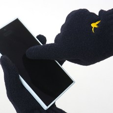 MARK GONZALES KIDS 天使貼飾柔軟針織分指手套