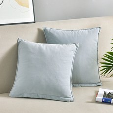 소하임 벨벳 소파쿠션 솜 + 커버 2p 세트, 쿨그레이