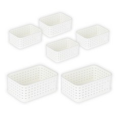 我的風格 Jik T 籃子 1 號, 白色, 6個
