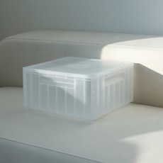 Promade Tools 可層層堆疊使用的半透明收納箱 Tet, 1個, 雲朵白