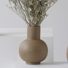MarketA MOHI 室內裝飾陶瓷花瓶 圓形, 單一顏色