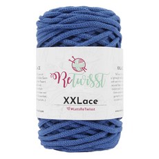 ReTwissT XXLace再生棉混紡編織繩線, 5019號, 65m, 1入