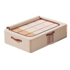 小麥購物 抽屜式床底儲物箱 L1440, 米白色, 1個