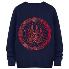 NESPA 熊掌圖案內刷毛大學T SMA_0441