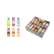 動物圖案迷你色鉛筆, 24支, 12色