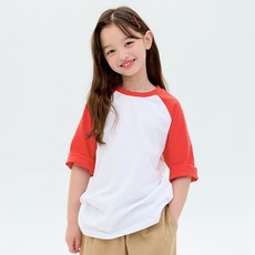 유니프랜드 아동용 라글란 7부 티셔츠