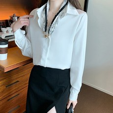 포플러앤씨 로이첼 긴팔 블라우스 P24SPBL121916