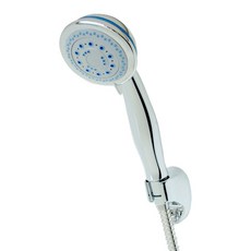 雙手萬能 經典五段式蓮蓬頭不鏽鋼軟管固定座組, 銀色, 1組