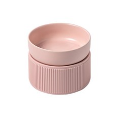 carno 寵物飼料碗+碗架, 1套, 粉色的