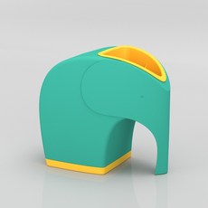 Floz 大象多功能收納面紙盒, 綠色