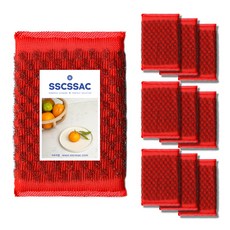 清潔海綿 紅色, 1入, 10個