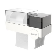 現代風收納衛生紙架, 白色的, 1個