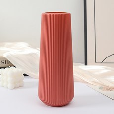 더플로우커머스 노르딕 심플 매트 인테리어 장식 화병, 오렌지