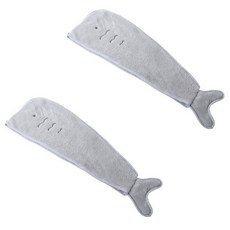 柔軟乾髮巾 SG16, 灰色, 2個