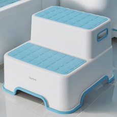 바브레 논슬립 2단 유아 디딤대, 블루, 1개