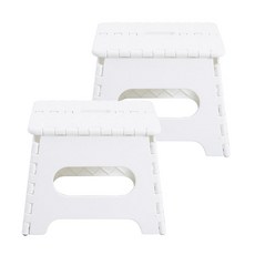 마켓플랜 휴대용 접이식 의자 S 2p, 아이보리, 2개