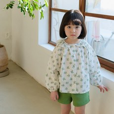 哲秀與英熙 兒童花朵襯衫