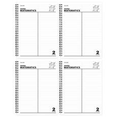 PINKFOOT 5000 PP數學筆記本, 單一顏色, 4個