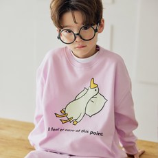 vavkids 兒童鴨子圖案上衣下著套裝