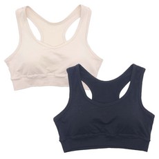 Prebella 寬肩帶運動內衣 2入