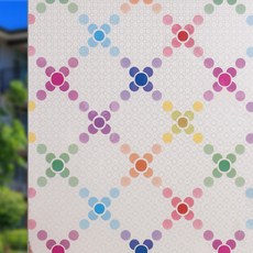 언헤브 네츄럴 유리창 필름 시트지, 06레인보우, 45cm x 1m