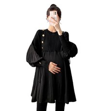 루나글램 니트 스티치 임산부 원피스 dal261