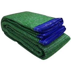 강력사 중직 2면 봉재 UV 차광막 3m x 10m + 흰색 로프 10m 세트, 혼합색상, 1세트