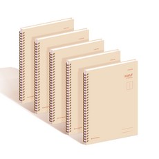 MONOGRAM HALF 數學練習本 MG0137, 5個, 甜棕色