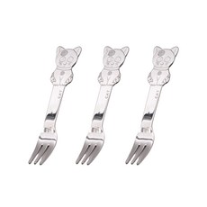 TABLE Art. 韓國製動物貓咪叉, 不鏽鋼